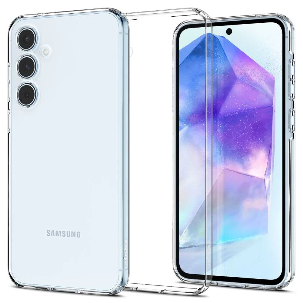 Custodia per Samsung Galaxy A55 5G A556, Spigen, Liquid Crystal, Trasparente ACS07537 - immagine 1