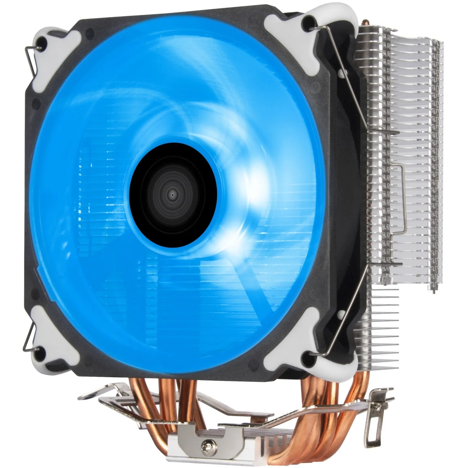 AR12 RGB Processore Refrigeratore 12 cm Nero, Acciaio inossidabile, Bianco, raffreddamento CPU - immagine 1