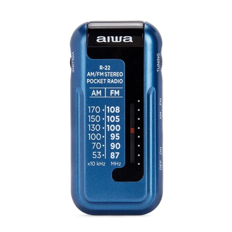 Aiwa R-22BL Mini radio AM/FM blu - immagine 1