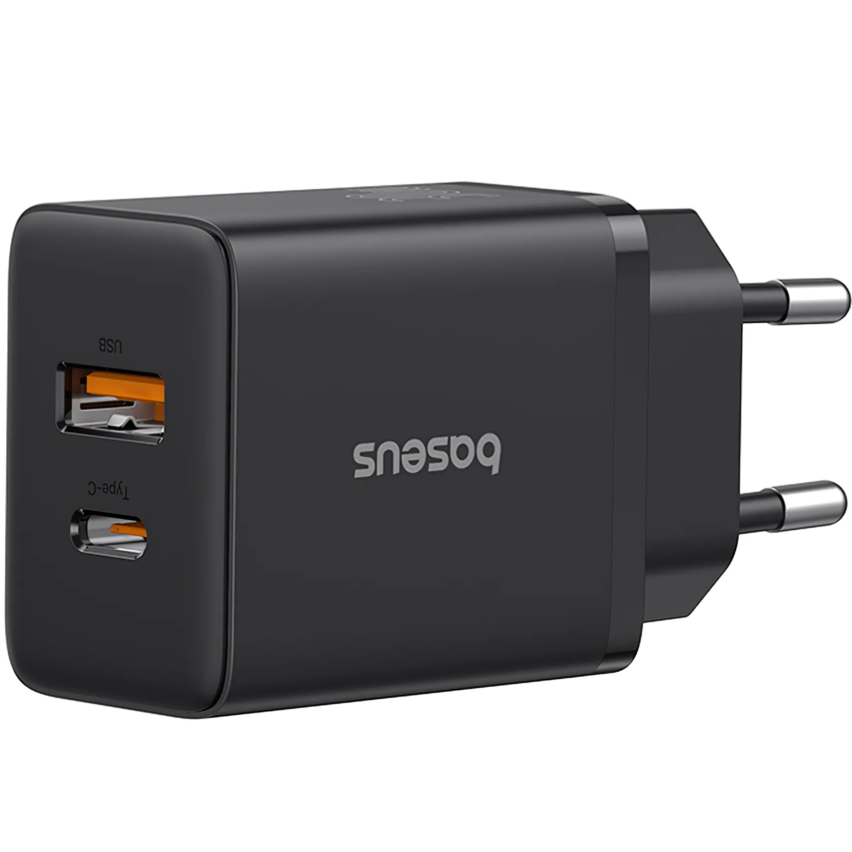 Caricatore di rete Baseus Cube, 20W, 3A, 1 x USB-A - 1 x USB-C, nero P10111403113113-00 - immagine 1