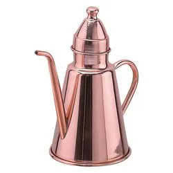 Oliera rame (1Lt) Con coperchio e orlo salvagoccia Rame COCU36021 - immagine 1
