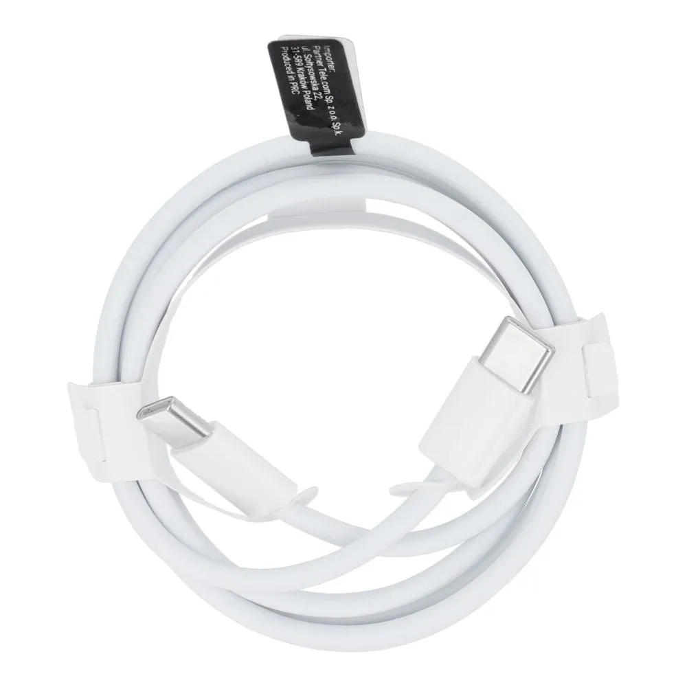 Cavo dati e ricarica USB-C - USB-C OEM USB-C HD26 Box, 30W, 1 m, bianco - immagine 1
