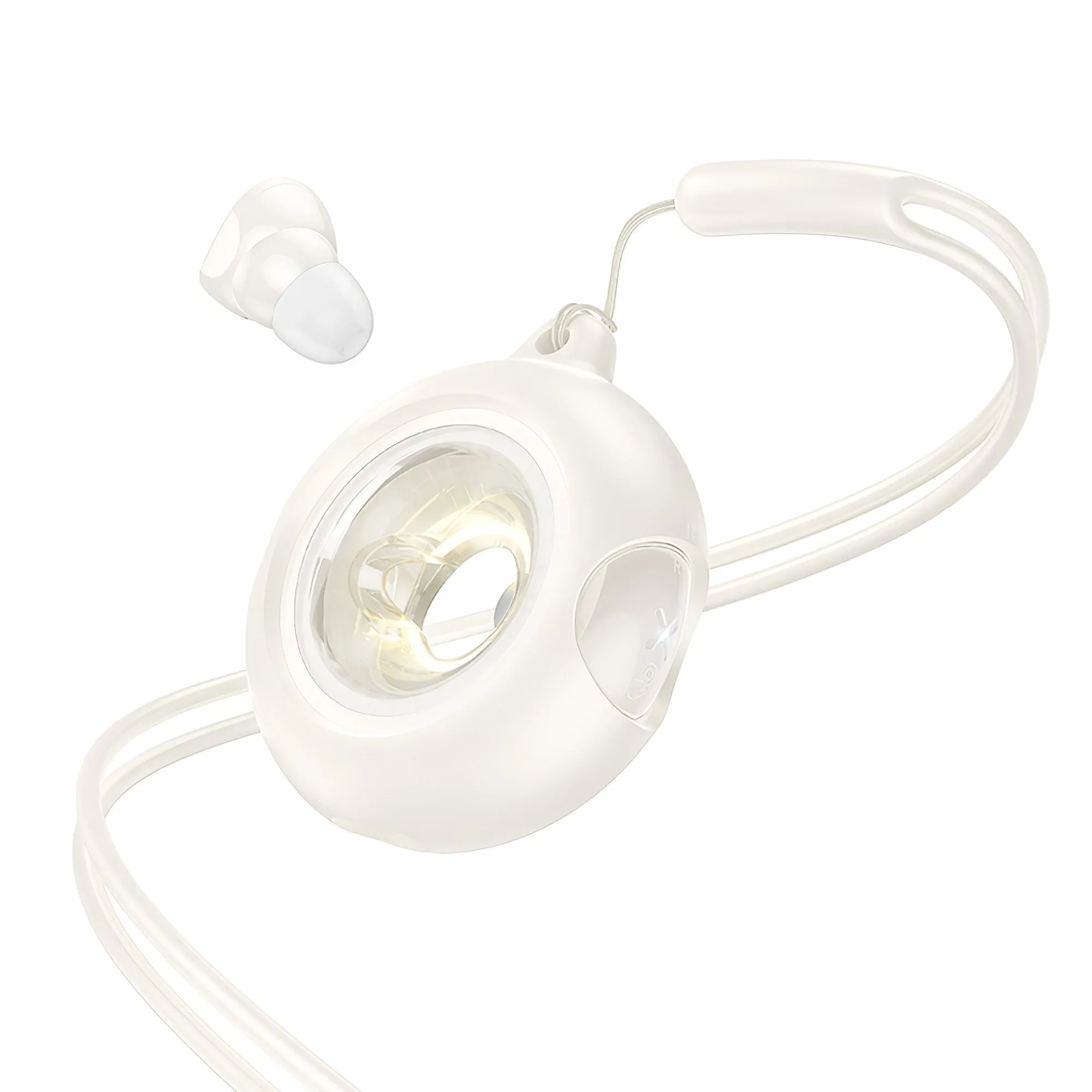 Vivavoce Bluetooth HOCO EW71 Mini Donut, TWS, Bianco - immagine 1