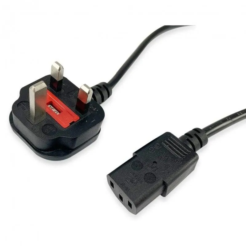 Cavo Alimentazione Equip 112300 BS1363 a C13 2m Nero Angolato 10A 250V - immagine 1