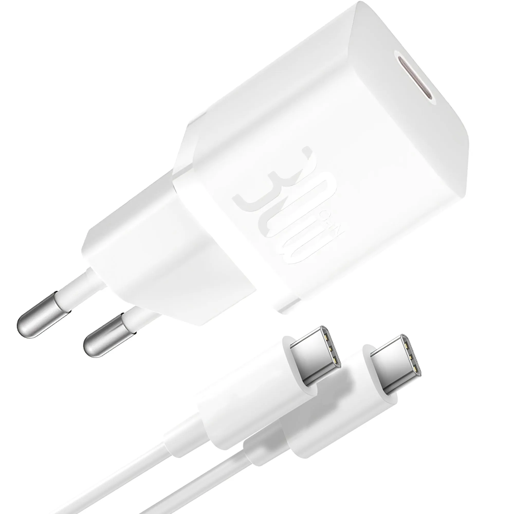 Baseus GaN5S Caricatore di rete con cavo USB-C GaN5S, 30W, 3A, 1 x USB-C, bianco P1011090902213-00 - immagine 1