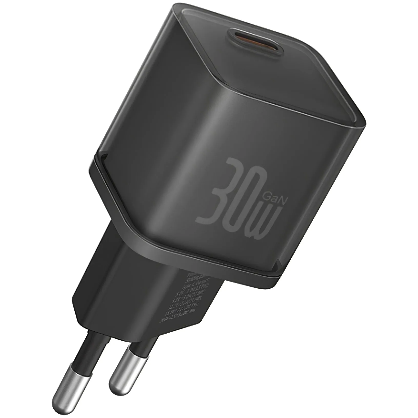 Caricabatterie di rete GaN5S di Baseus, 30W, 3A, 1 x USB-C, nero P10162504113-00 - immagine 1