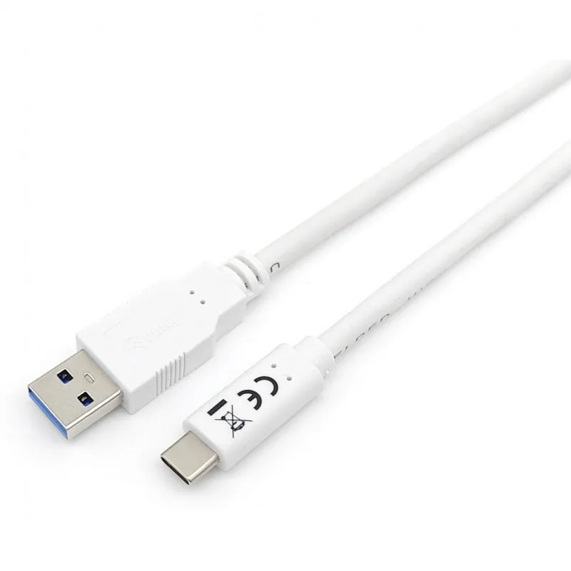 Equipaggia cavo USB 3.2 a USB-C 5G maschio/maschio 2m bianco - immagine 1