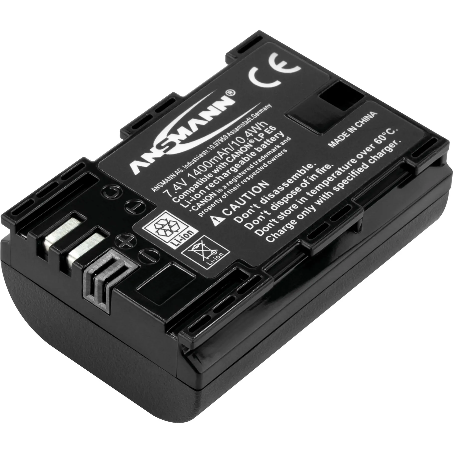 A-Can LP E 6 Ioni di Litio 1400 mAh, Batteria fotocamera - immagine 1