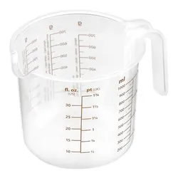 Caraffa dosa alimenti graduata (1Lt) DELICIA Trasparente 630408 - immagine 1