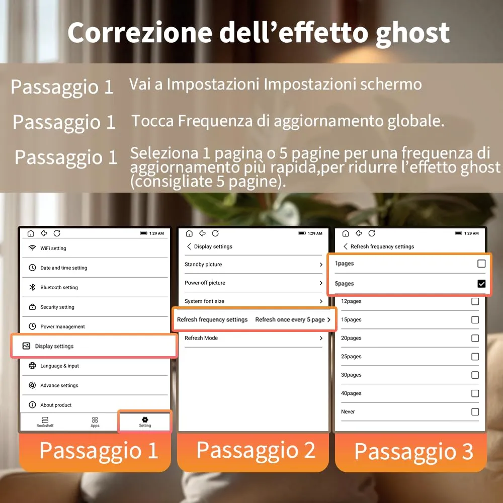 Veidoo - Lettore eBook da 6 pollici con grande schermo E-Ink, 32GB ROM, 758 x 1024, 212 DPI, SMARTlight regolabile, lettore E-book Android, altoparlante integrato, tablet E-Ink con WiFi e cover (Nero) - immagine 10