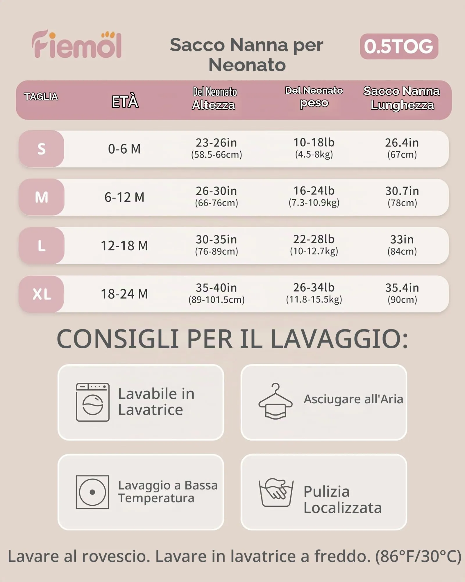 FIEMOL Sacco nanna 12-18 mesi 0,5 Tog Coperte indossabili in cotone, 3 pacchetti sacco nanna estivo traspirante per neonato 76-89cm Arcobaleno Rosa - immagine 7