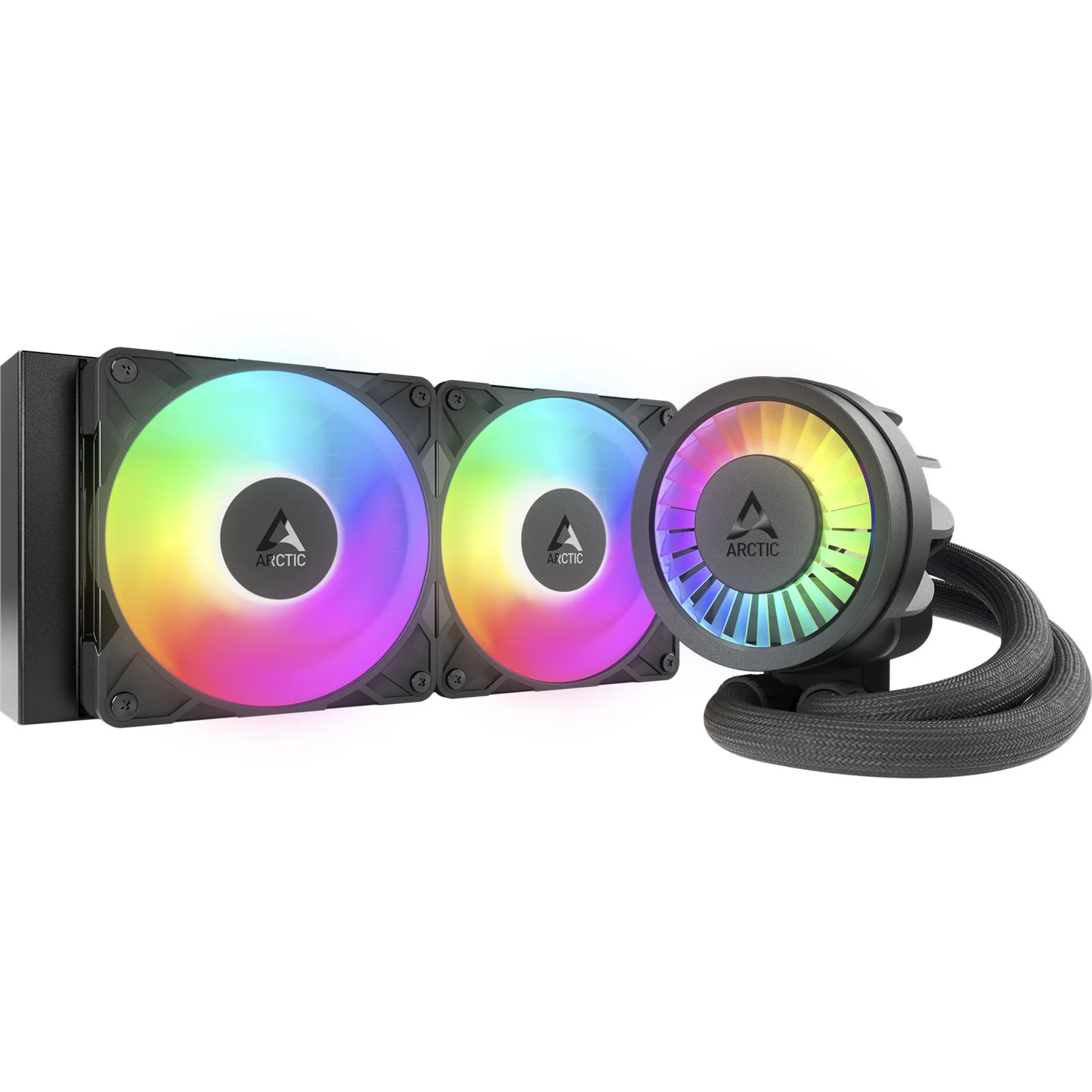 Liquid Freezer III Pro 240 A-RGB Processore Raffreddatore di liquidi tutto in uno 12 cm Nero, Bianco 1 pz, Raffreddamento ad acqua - immagine 1