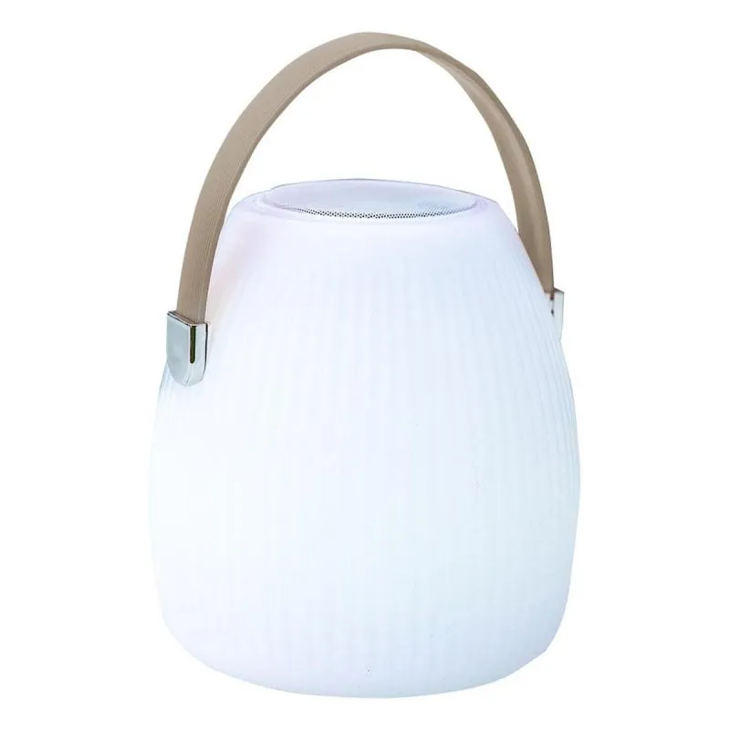 Lumisky Mini May Play Altoparlante Bluetooth LED Bianco/Grigio 23 cm - immagine 1