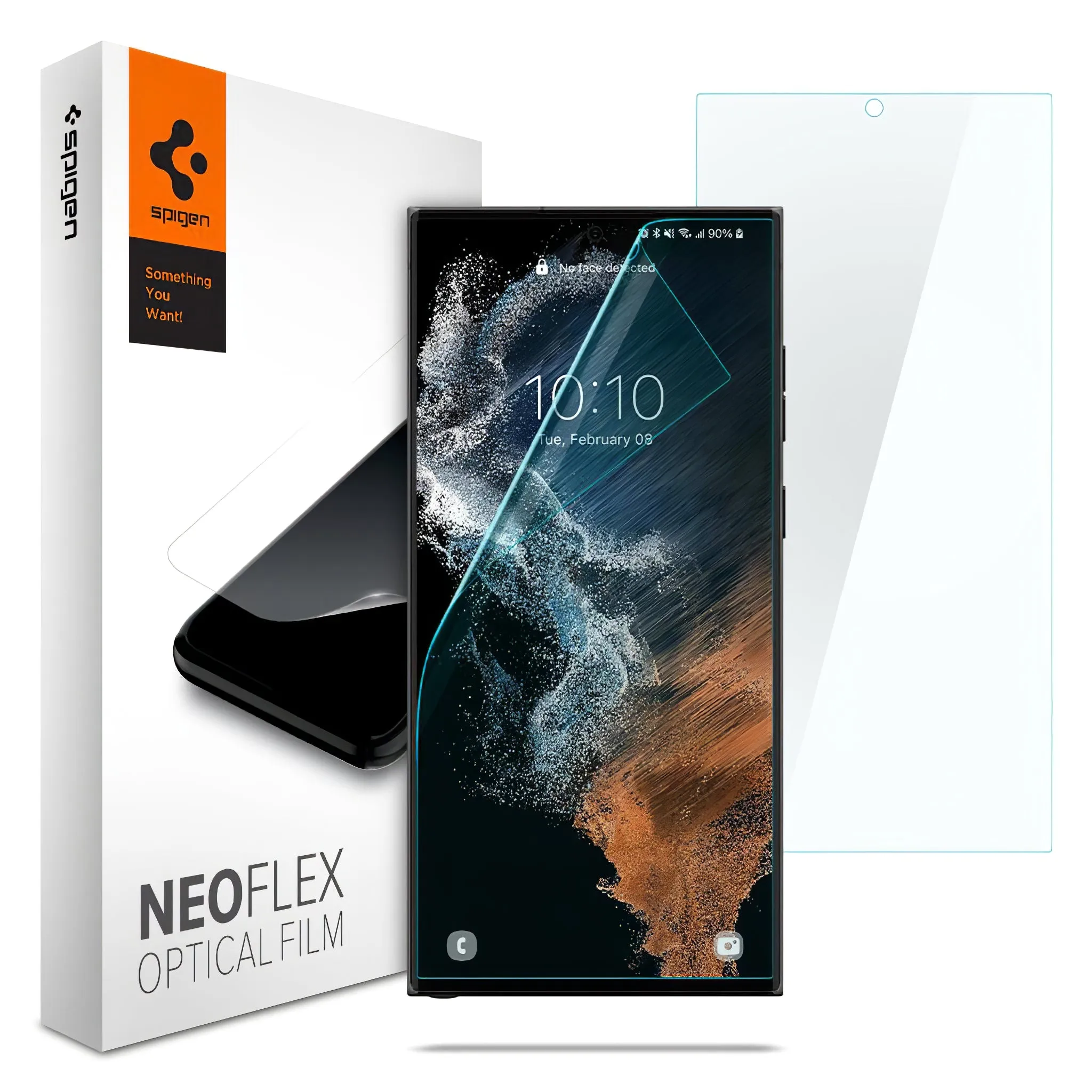 Pellicola Protettiva Schermo Spigen Neo Flex per Samsung Galaxy S22 Ultra 5G S908, Plastica, Set 2 pezzi AFL04137 - immagine 1