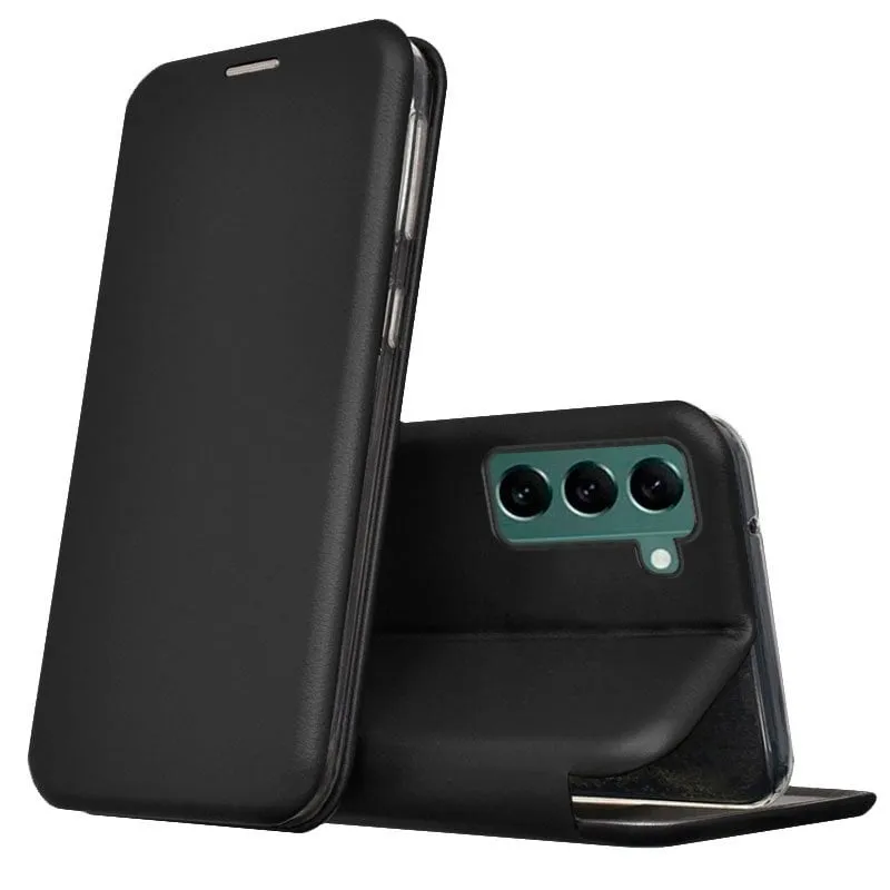 Fantastica custodia Flip Cover Elegance Nera per Samsung Galaxy S22 Plus S906 - immagine 1