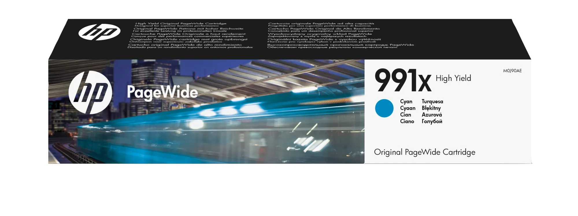 ORIGINALE HP Cartuccia d'inchiostro ciano M0J90AE 991X 16000 pagine - immagine 1