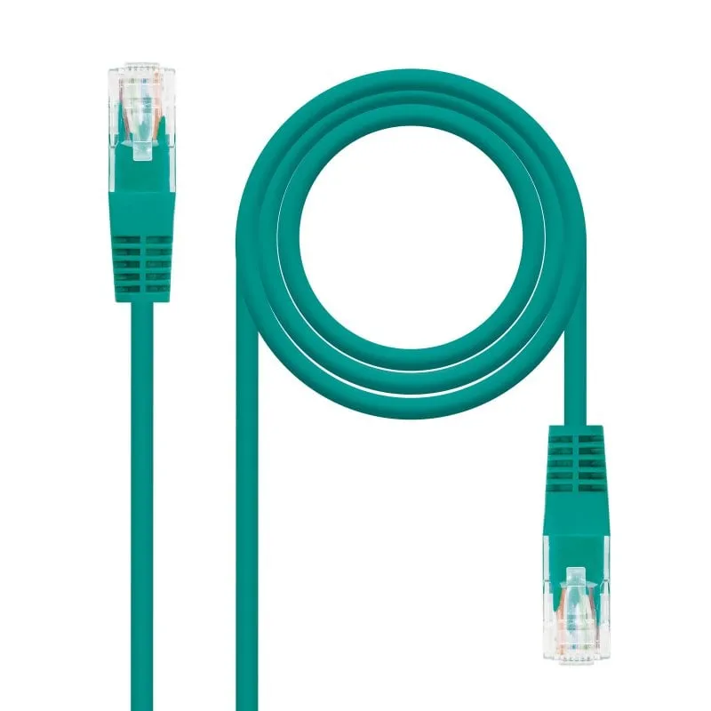 Cavo di rete Nanocable RJ45 UTP Cat.6 25 cm Verde - immagine 1