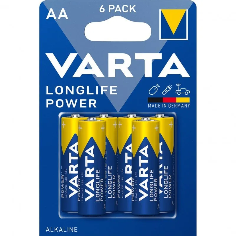 Varta LongLife Power Pack 6 batterie alcaline AA LR6 - immagine 1