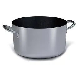 Casseruola Alluminio antiaderente (24cm) PROFESSIONALE SERIE 2000 Alluminato e Nero 2018 24 - immagine 1