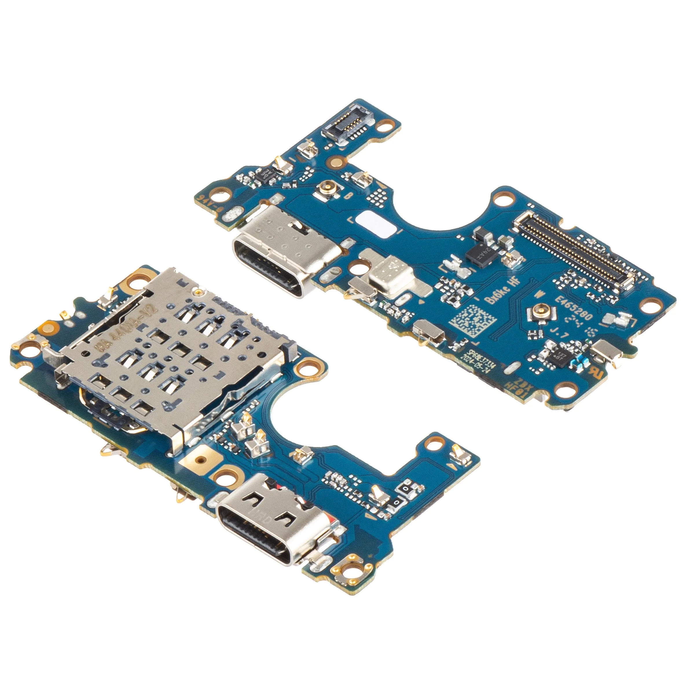 Scheda con Connettore di Ricarica - Microfono - Modulo Lettore SIM Motorola Moto G85, Service Pack 5P68C24865 - immagine 1