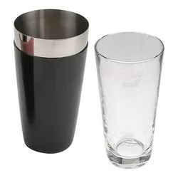 Shaker Boston con bicchiere inox (500ml) MIXAGE Nero 0165V500VCV - immagine 1