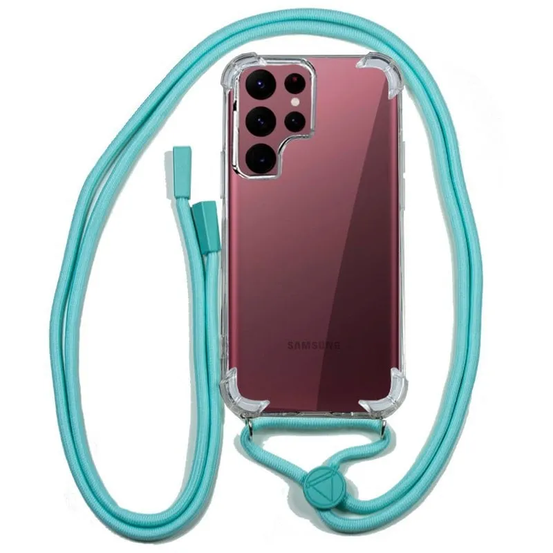 Custodia in cordoncino di menta fresca per Samsung Galaxy S22 Ultra S908 - immagine 1