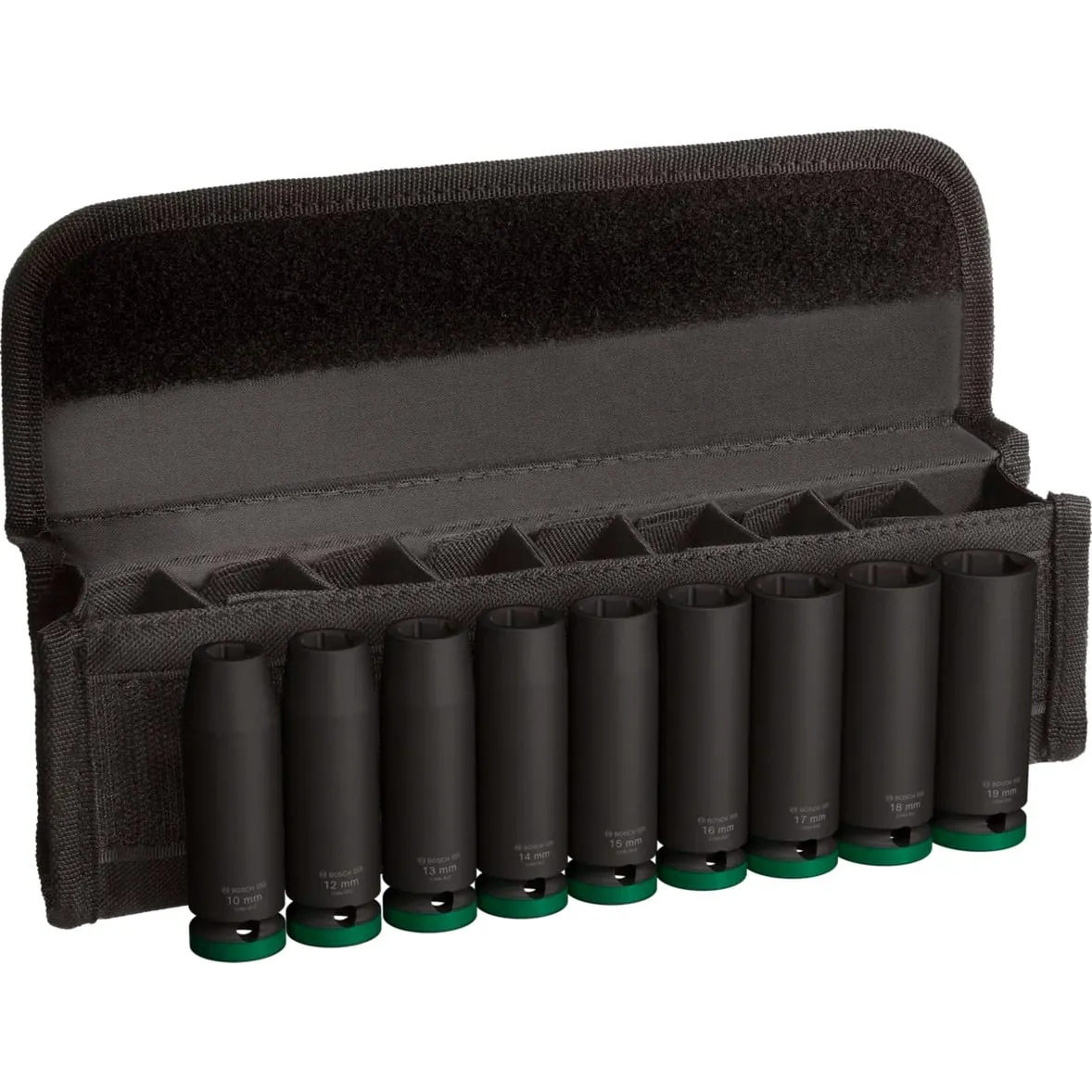 Set di bussole a impatto PRO 1/2", 9 pezzi, chiave combinata - immagine 1