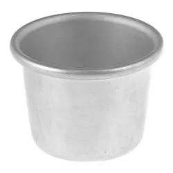 Stampo budino alluminio Crema con orlo (7cm) Silver 1168007BS - immagine 1