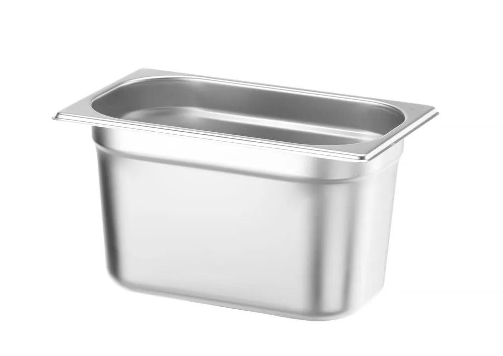 HENDI Contenitore Gastronorm GN 1/4, Budget Line, resistenza termica -40 °C a 250 °C, per forno e bagnomaria, 4L, 265x162x(H) 150mm, acciaio inox - immagine 2