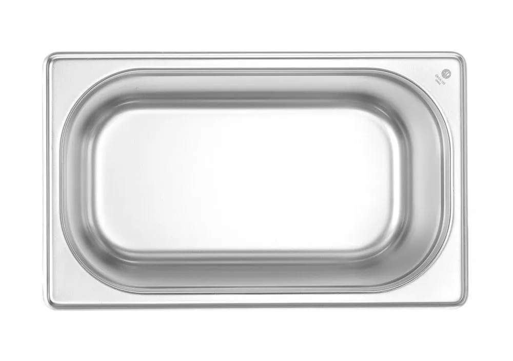 HENDI Contenitore Gastronorm GN 1/4, Budget Line, resistenza termica -40 °C a 250 °C, per forno e bagnomaria, 4L, 265x162x(H) 150mm, acciaio inox - immagine 3