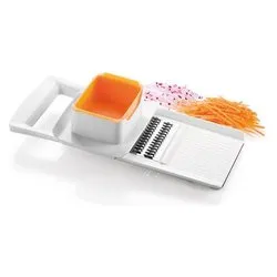 Affetta verdure HANDY mandolina Julienne Bianco e Arancio 643854 - immagine 1