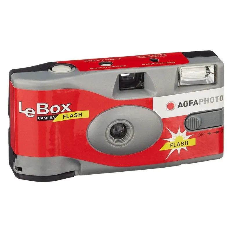 Agfaphoto LeBox Flash Fotocamera usa e getta con Flash 27 esposizioni - immagine 1
