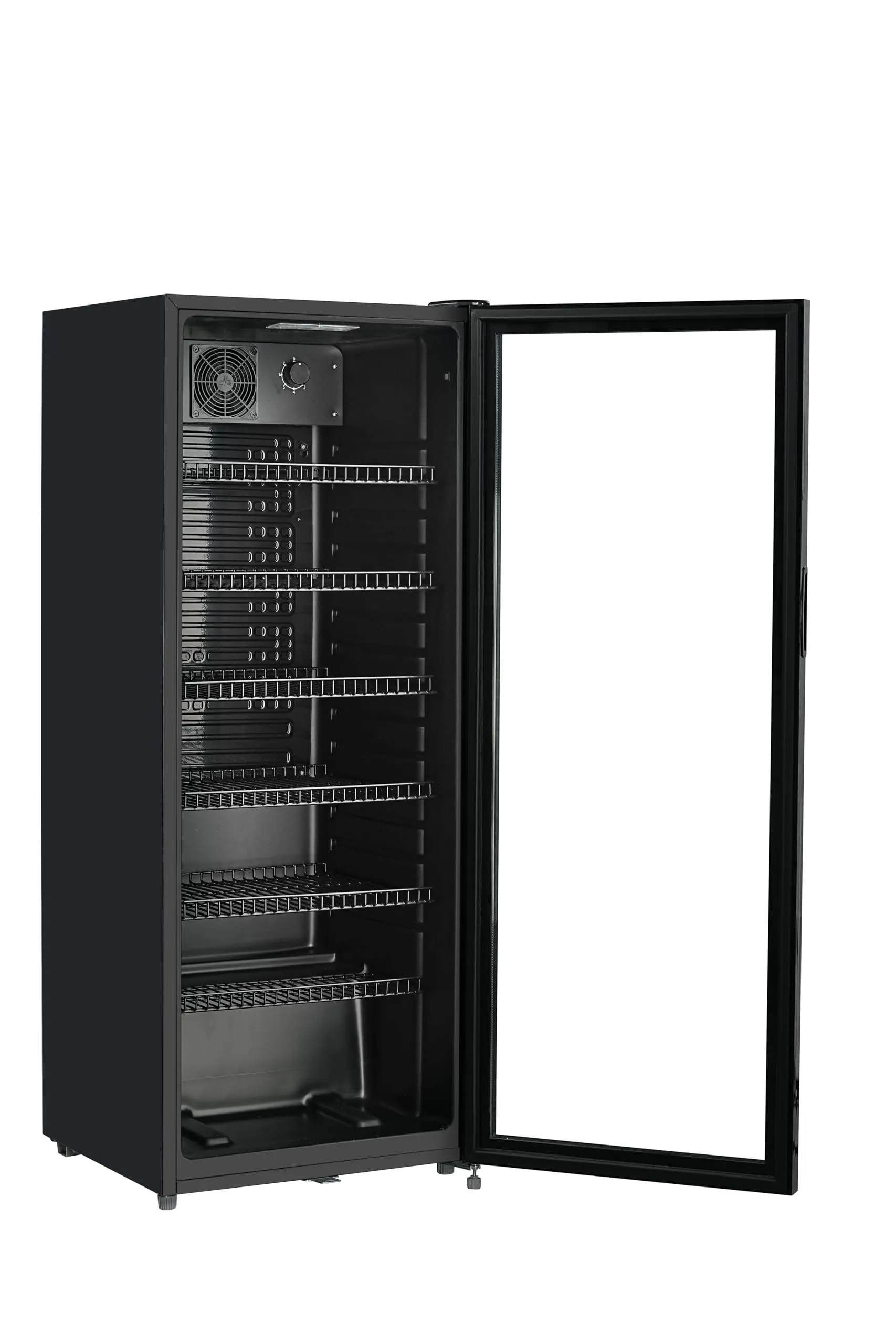 METRO Professional Frigorifero per Bevande GSC4240 con Porta in Vetro, 237 L, 110 W, 220-240 V, Illuminazione a LED, 6 Ripiani Regolabili, con Serratura - immagine 6