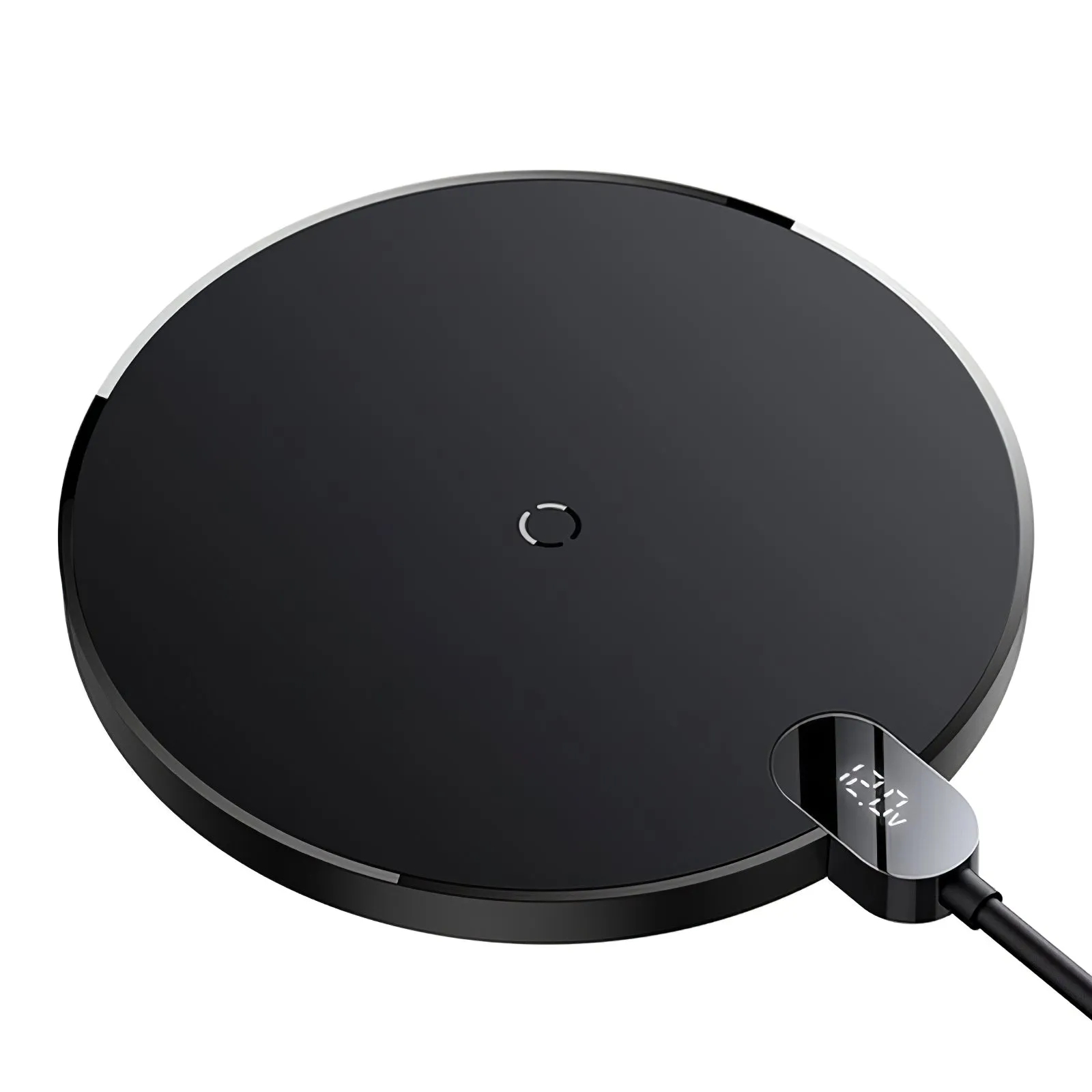 Caricabatterie Wireless Baseus Digital Led Display Gen 2, 15W, 1.67A, Nero CCED000001 - immagine 1