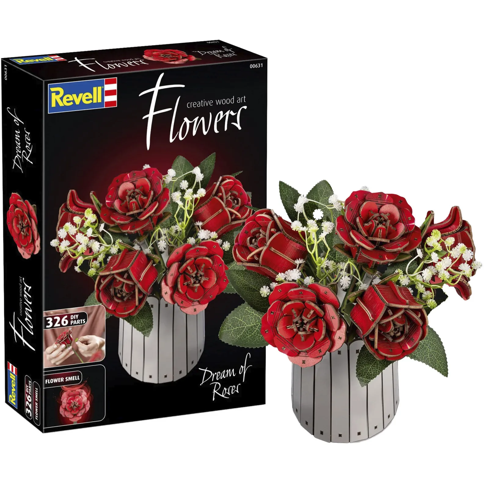 Dream of Roses fiori di legno, Decorazione - immagine 1