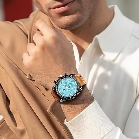 BENYAR BY Orologio Uomo Cronografo Analogico al Quarzo Impermeabile Luminoso Orologi Moda Sportivo Regalo per Uomo - immagine 3