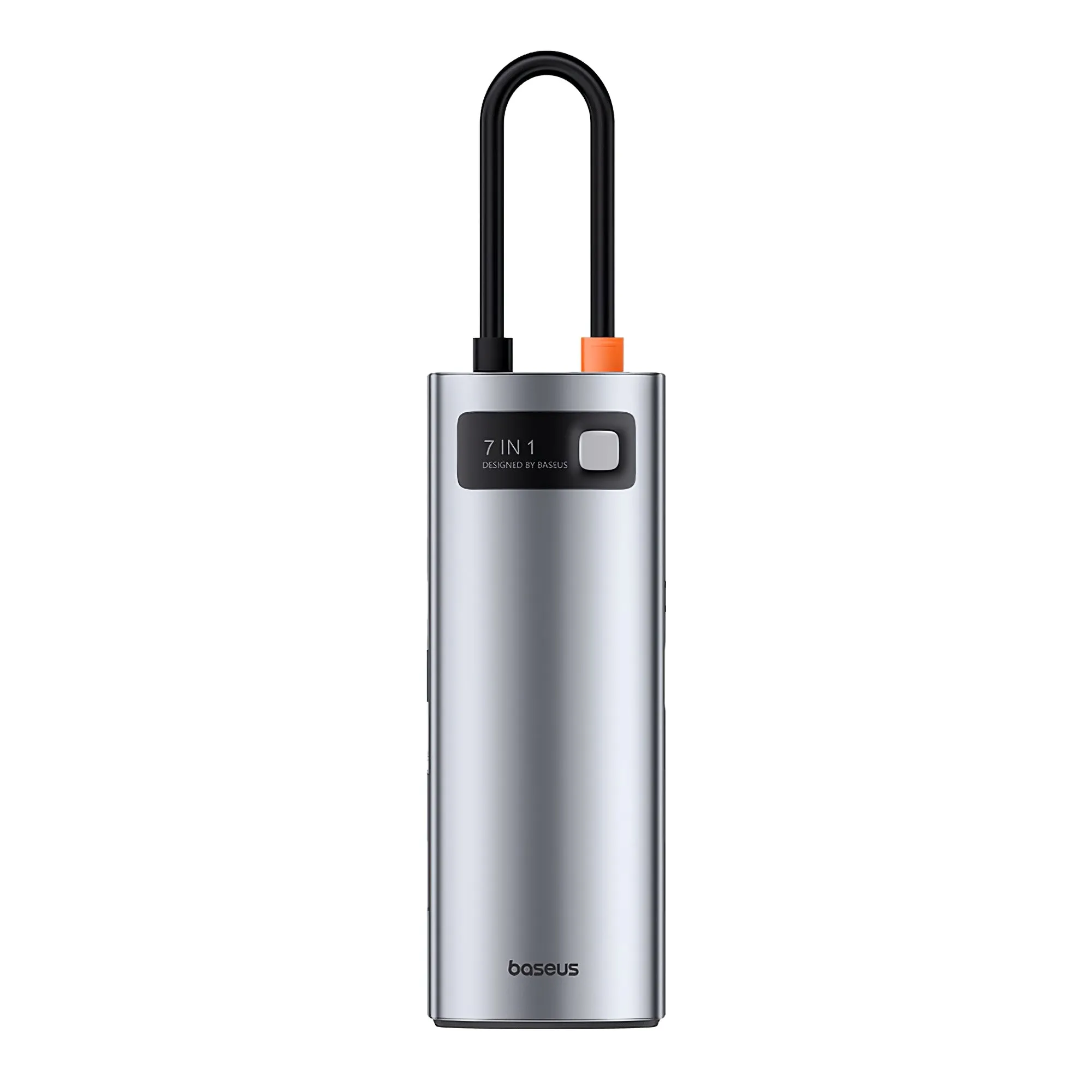 Hub USB-C Baseus Joystar, 3 x USB-A 3.0 - 1 x USB-C - 1 x HDMI - 1 x SD - 1 x microSD, Grigio B00030708811-00 - immagine 1