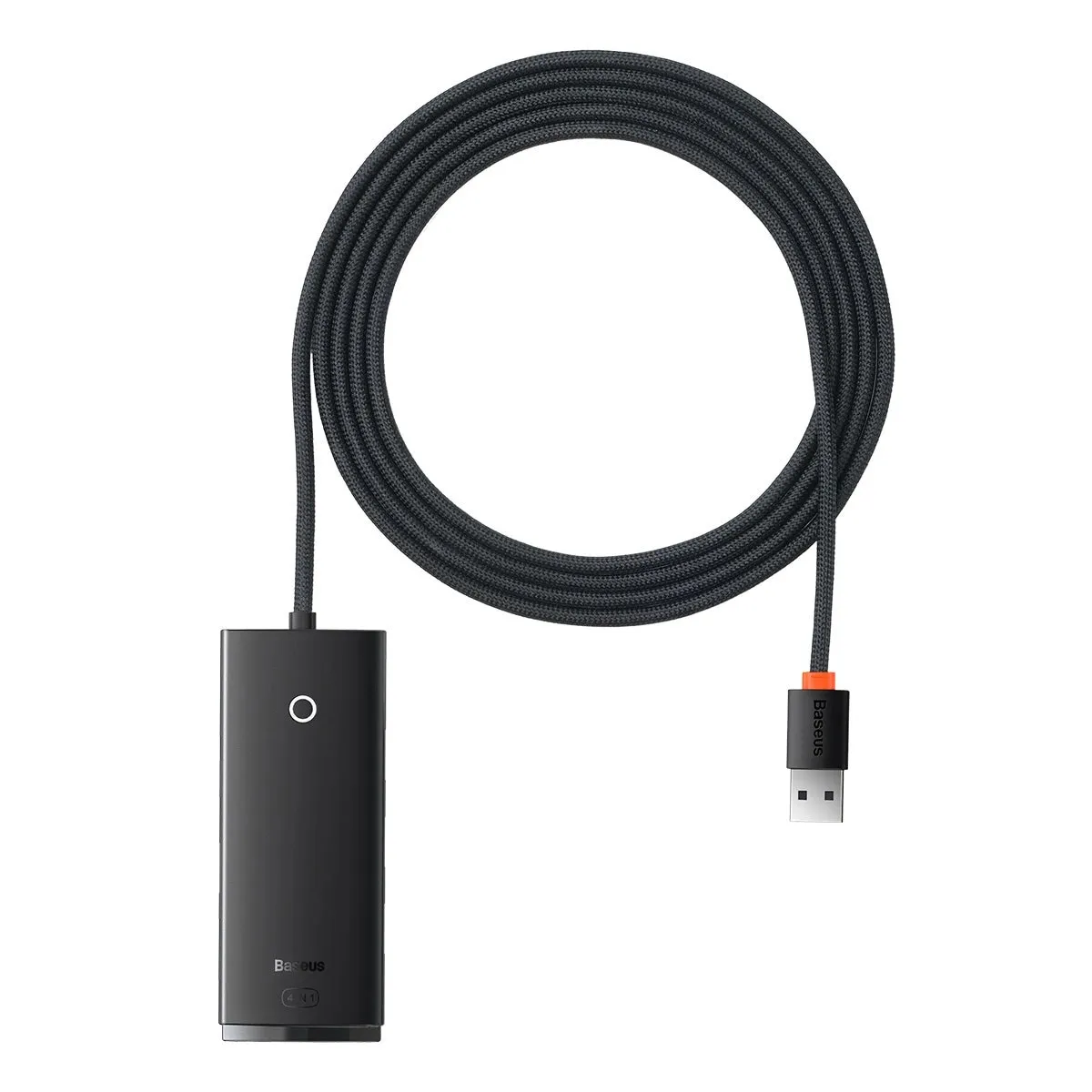 Hub USB Baseus Lite, 4 x USB-A 3.0 - 1 x USB-C, 2m, Nero WKQX030201 - immagine 1