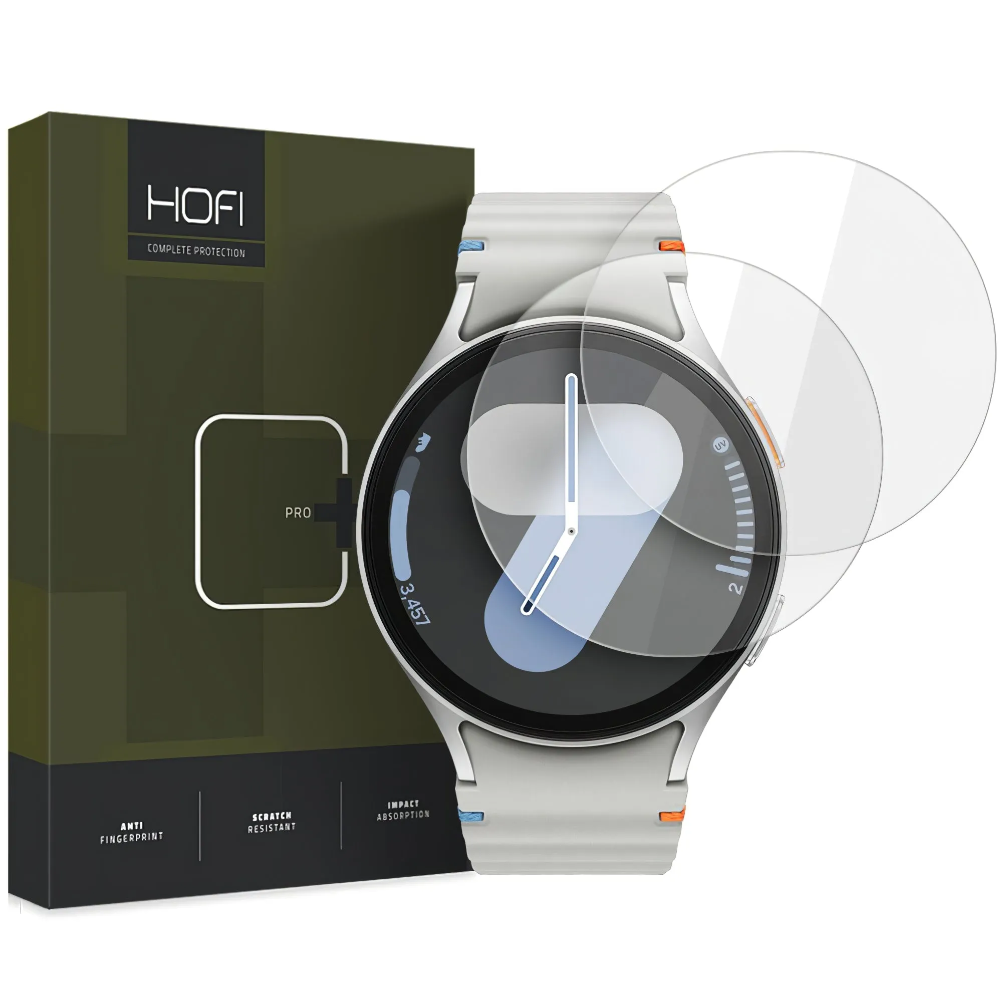 Pellicola Protettiva HOFI Glass PRO+ per Samsung Galaxy Watch7 / Watch6 / Watch5 / Watch4 Serie 40mm, Set 2 pezzi, Vetro Temperato - immagine 1