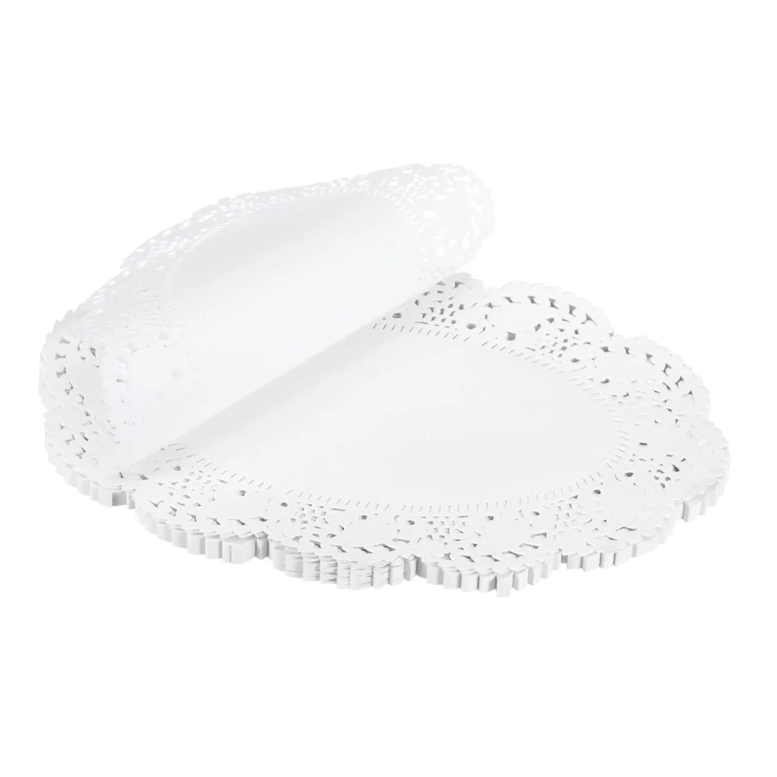 QUARKZMAN 100Pz Centrini Di Carta Pizzo Bianco 6,5 X9 Pollici Centrini - immagine 3