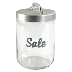 Barattolo vetro (1Lt) Sale Silver 6675DSA100 - immagine 1