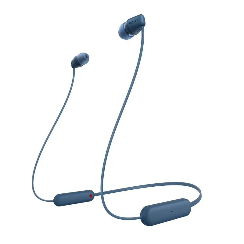 Cuffie Bluetooth blu Sony WI-C100 - immagine 1