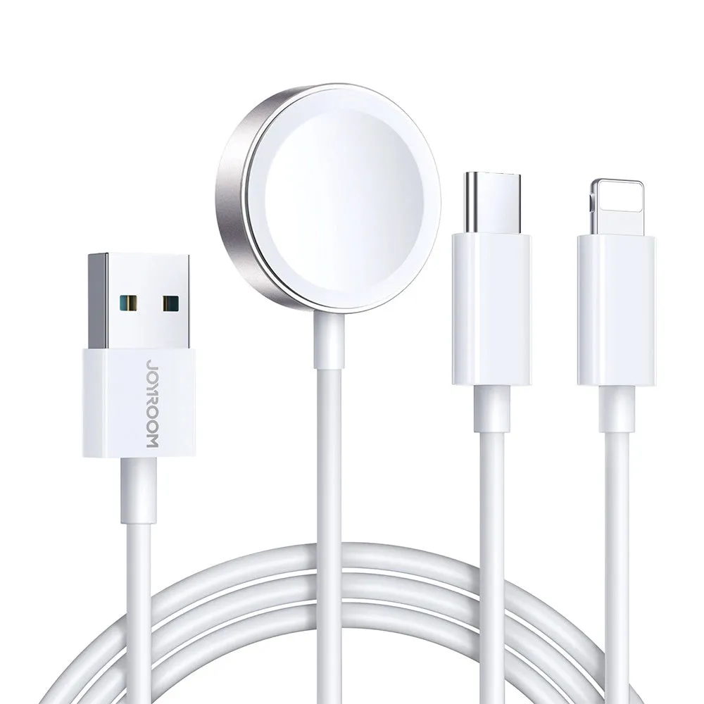 Caricabatterie Wireless Joyroom S-IW008 per Apple Watch Series, USB-A, Bianco - immagine 1