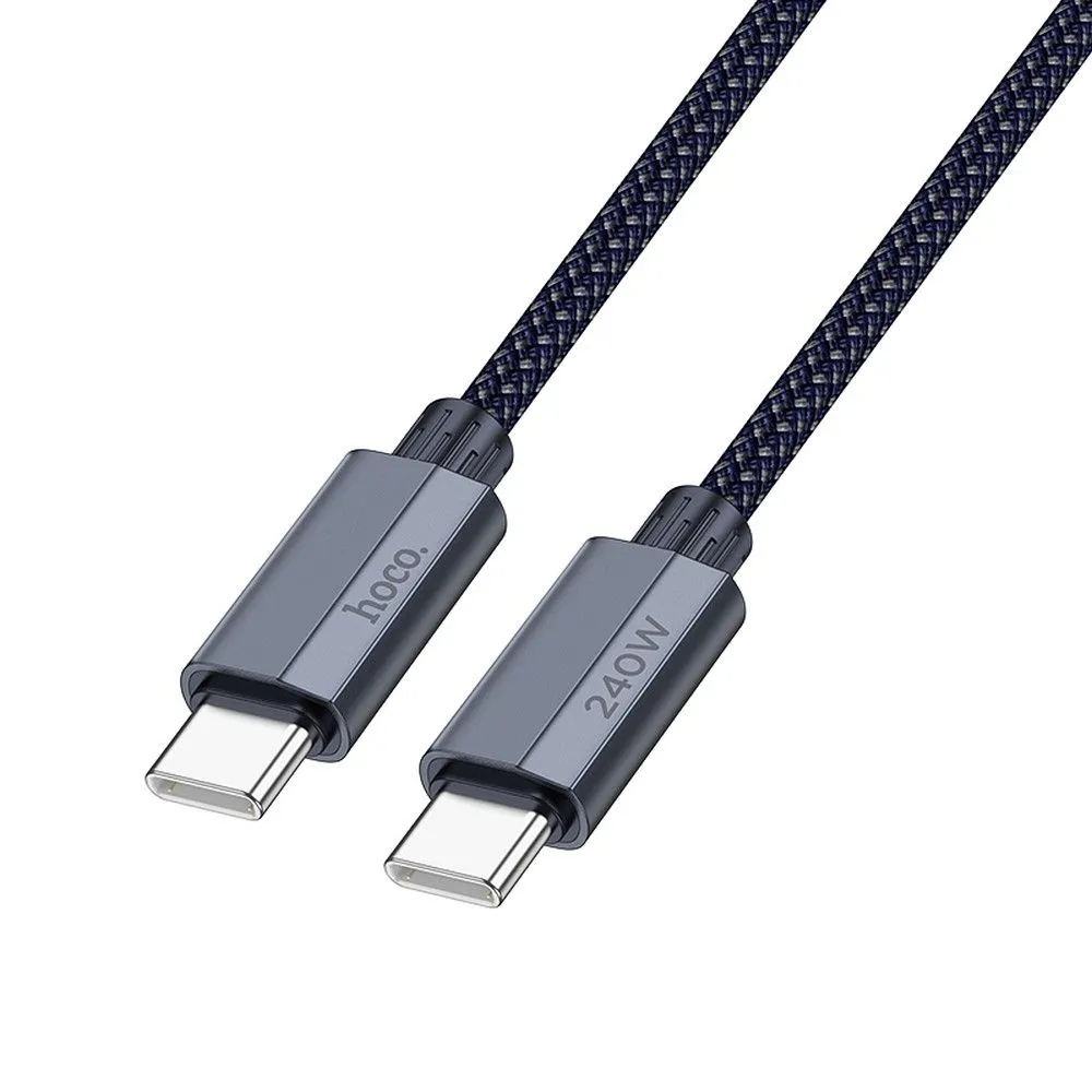 Cavo Dati e Ricarica USB-C - USB-C HOCO U134, 240W, 1.8m, Grigio - immagine 1