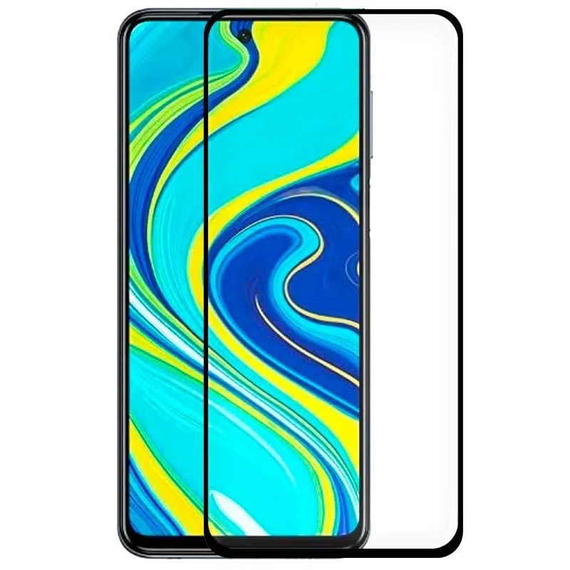 Fantastica protezione per schermo in vetro temperato nero completo 3D per Xiaomi Redmi Note 9S/Note 9 Pro - immagine 1