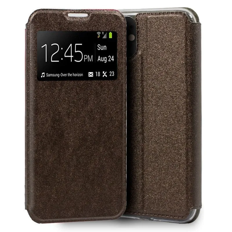 Fantastica custodia Flip Cover in bronzo liscio per iPhone 11 - immagine 1
