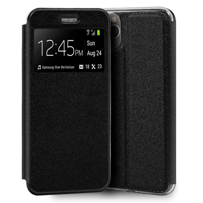 Fantastica custodia Flip Cover nera liscia per iPhone 11 Pro - immagine 1
