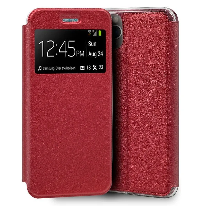 Custodia Flip Cover tinta unita rossa per iPhone 11 Pro - immagine 1