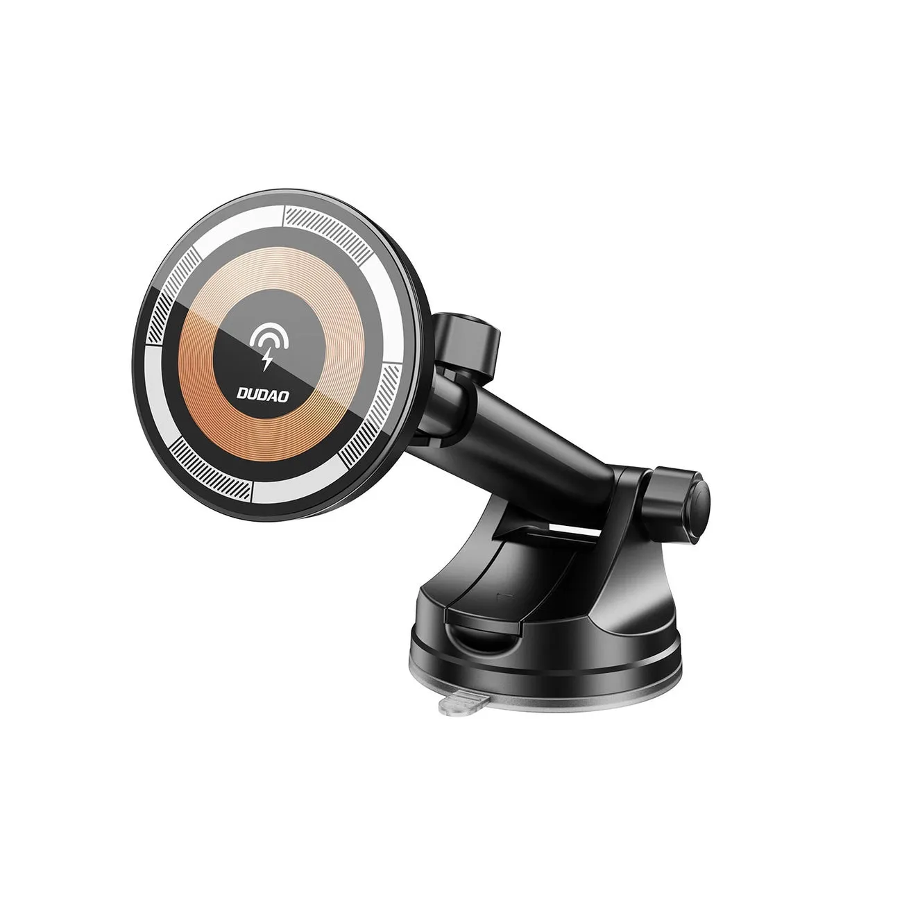 Caricatore Auto Wireless Dudao F12MAX+, 15W, 1.67A, Nero - immagine 1