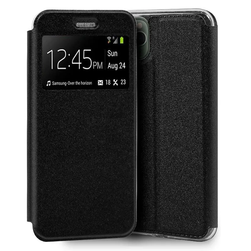 Custodia Flip Cover nera liscia e fantastica per iPhone 11 Pro Max - immagine 1